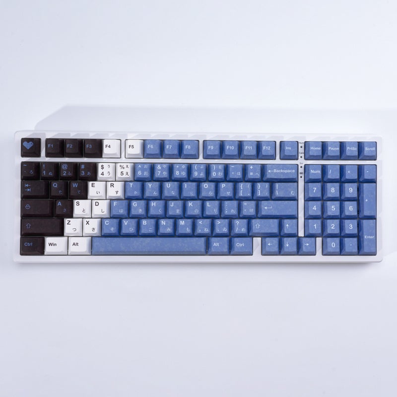 "Snow Woman" Thermal Sublimation Original Pbt Keycap Is Engraving Japanese Word Root Snow Woman Color 134 Key - Image 2